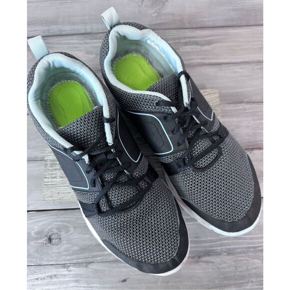 Vionic Mesh Lace-Up Sneakers WIDE Devra Black Size 11 - Picture 2 of 8